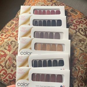 6 brand NEW never opened Color Street nail polish kits